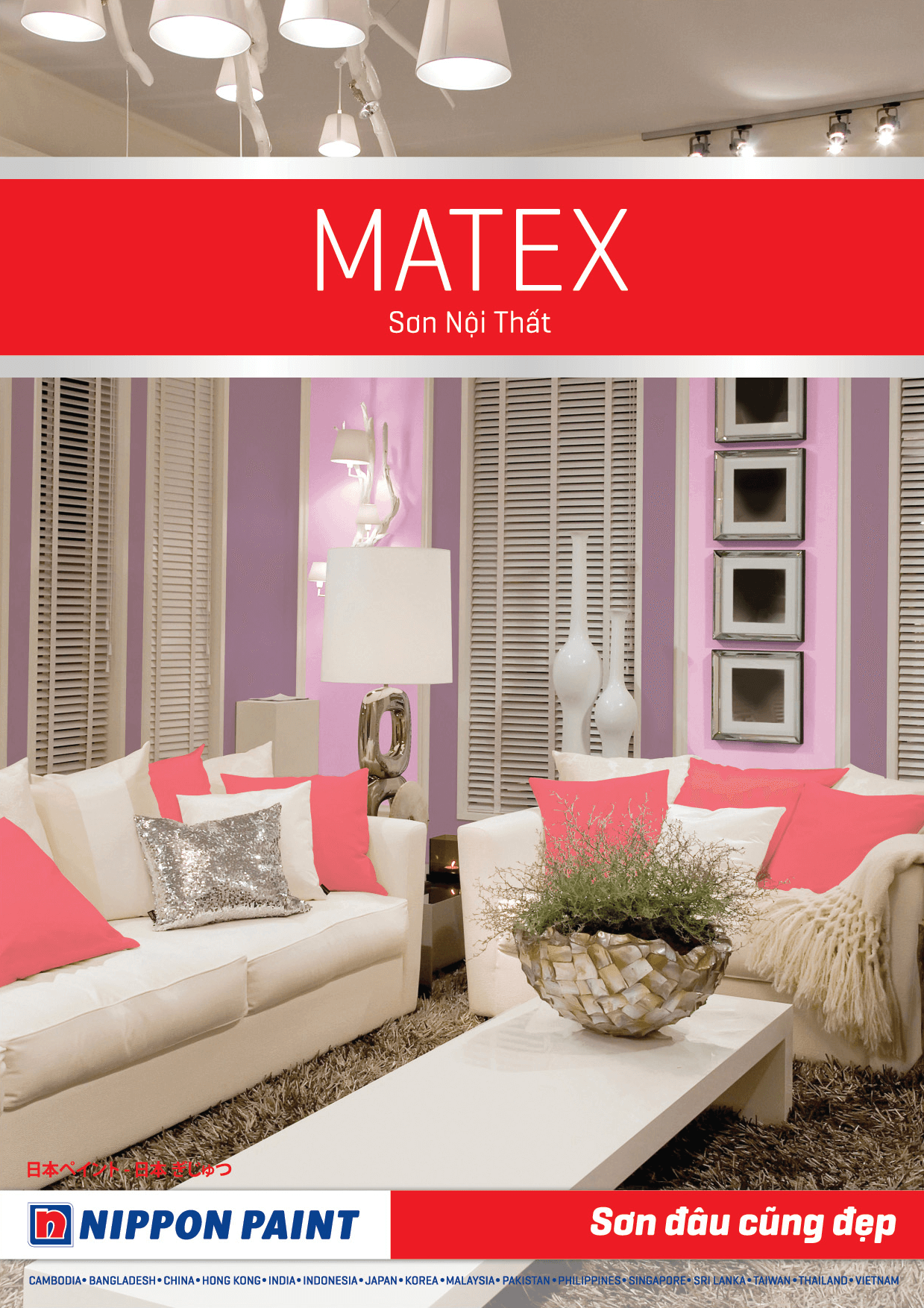 Bảng màu sơn Nippon Matex nội thất