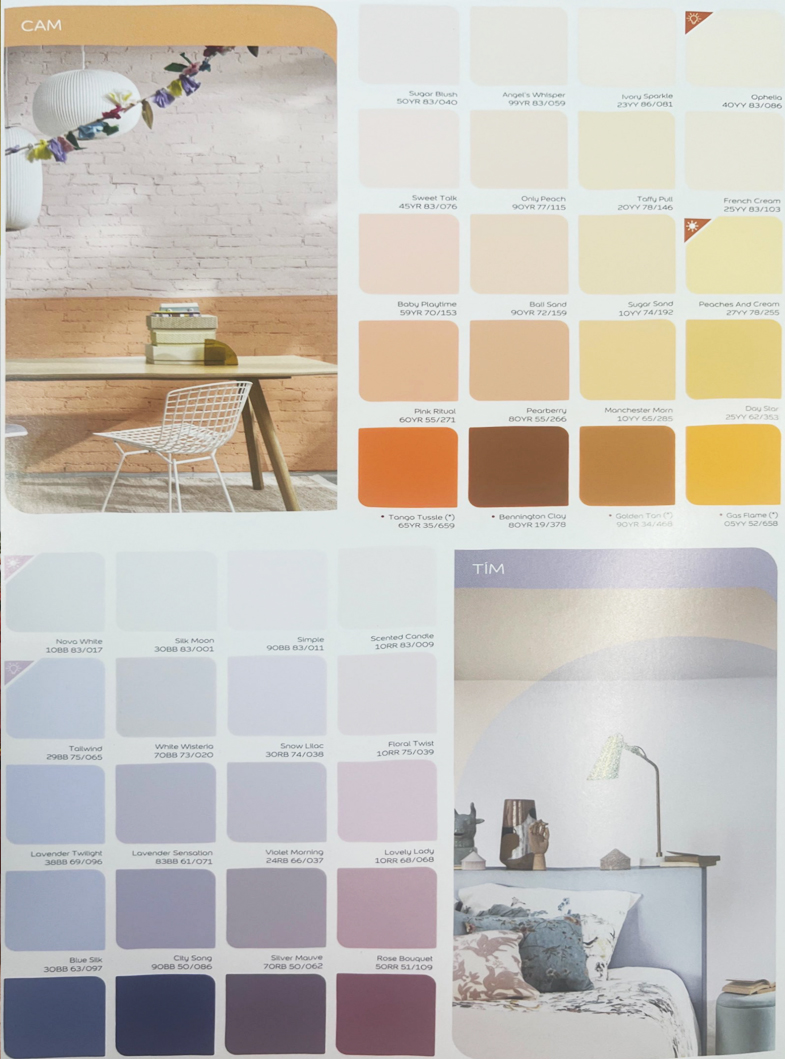 bảng màu sơn dulux yêu thích