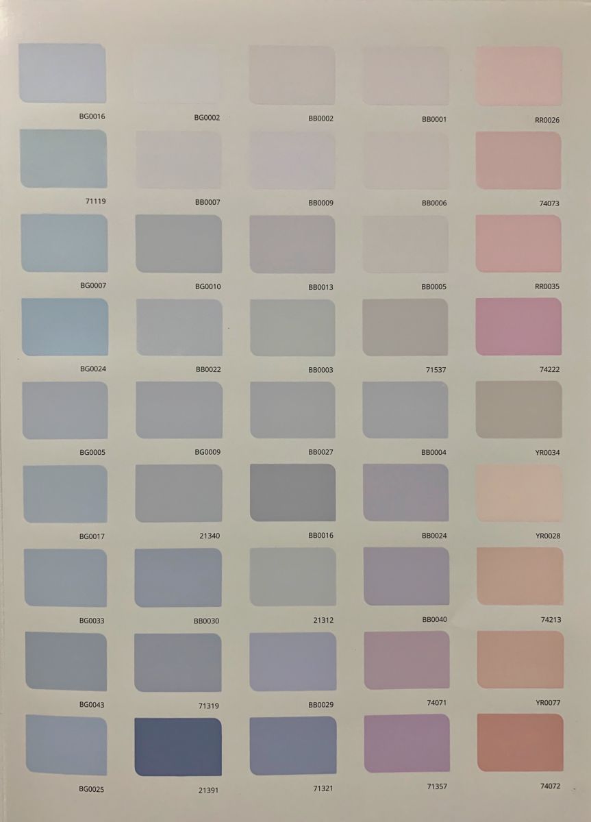 Bảng màu sơn nước trong nhà Maxilife bề mặt bóng mờ