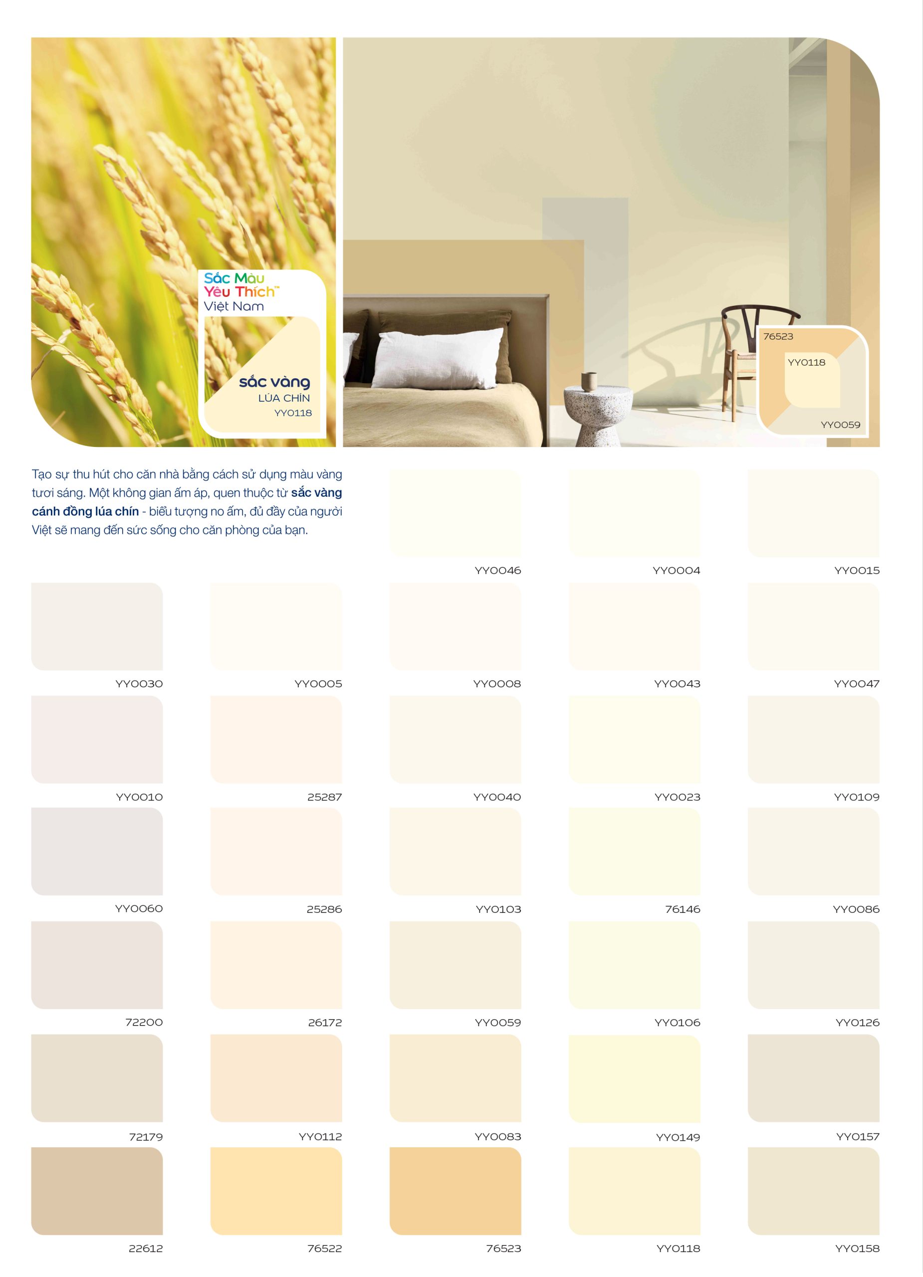 Bảng màu sơn Maxilite trong nhà