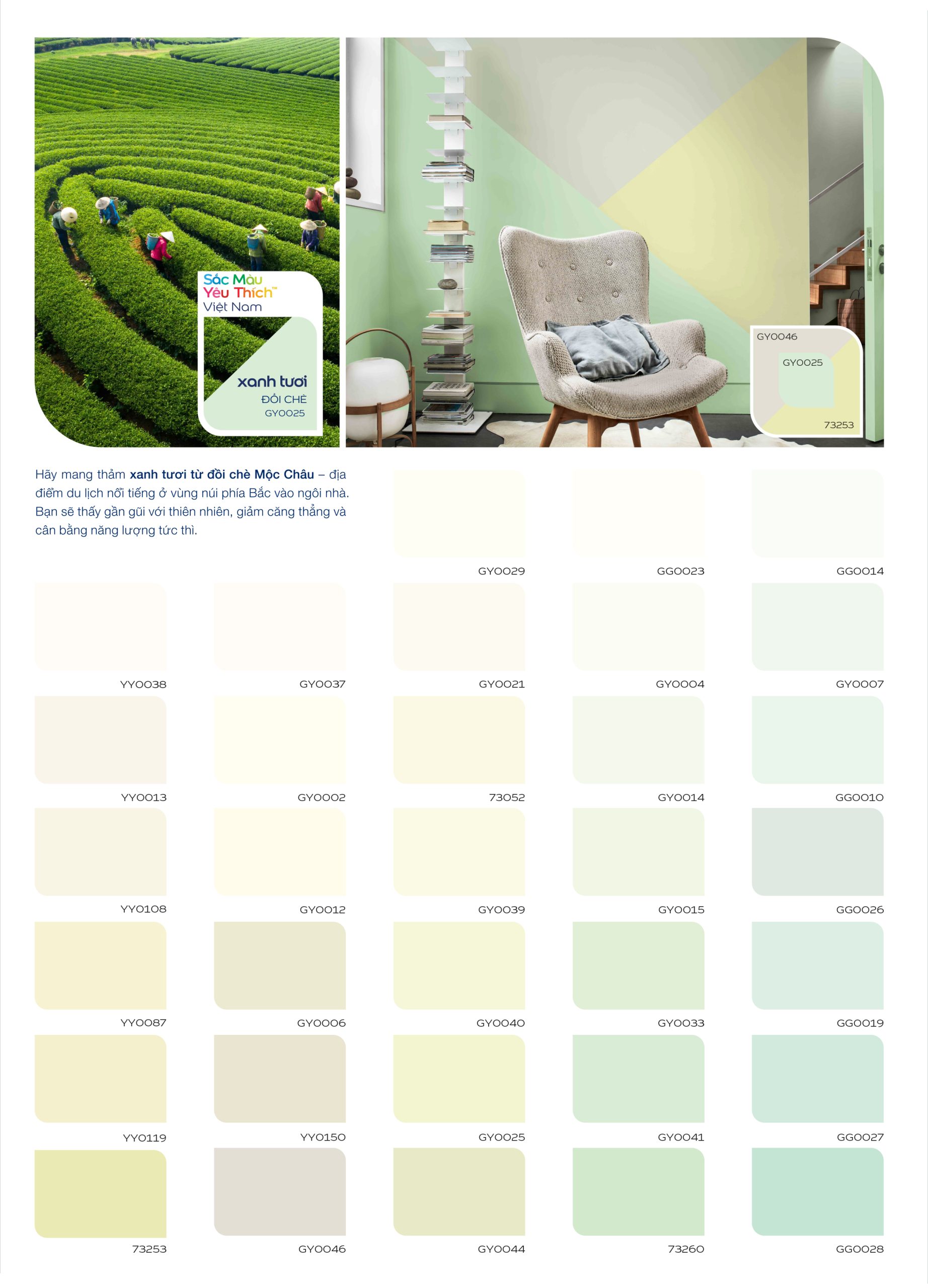 Bảng màu sơn Maxilite trong nhà