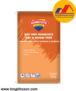 Bột trét tường Toa HomeCote Wall Putty nội và ngoại thất
