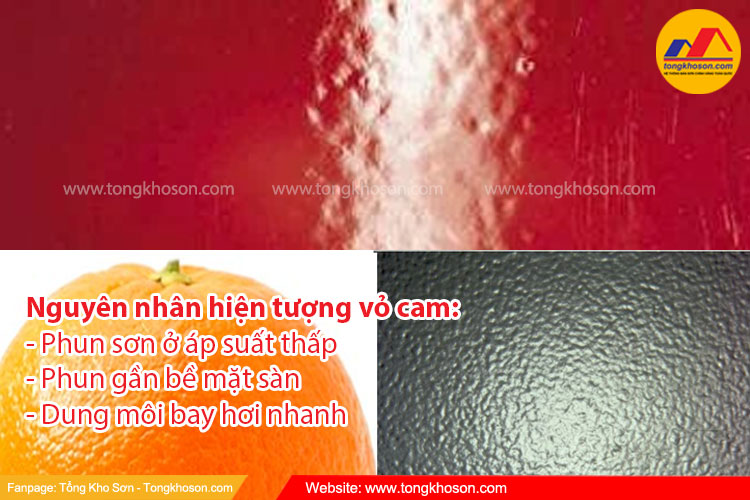Nguyên nhân sơn Epoxy bị vỏ cam