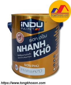 Sơn dầu nhanh khô INDU màu đỏ cherry A93