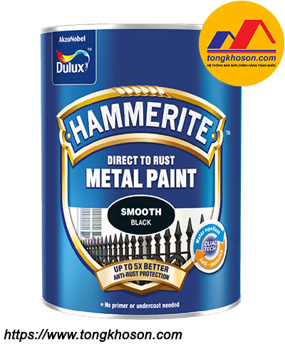 son-kim-loai-hammerite-bong Sơn kim loại Dulux Hammerite bề mặt bóng