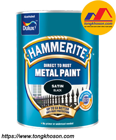 son-kim-loai-hammerite-mo Sơn kim loại Dulux Hammerite bề mặt mờ