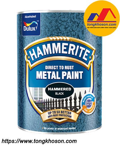 son-kim-loai-hammerite-van Sơn kim loại Dulux Hammerite bề mặt vân