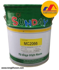 Sơn lót chống rỉ Alkyd Sunday màu đỏ nâu