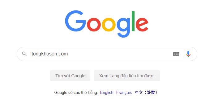 Truy cập trang website