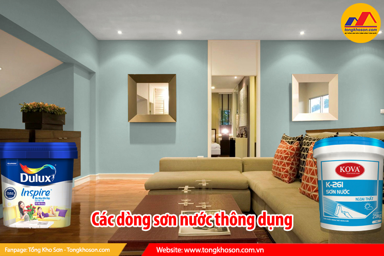 Các loại sơn nước thông dụng