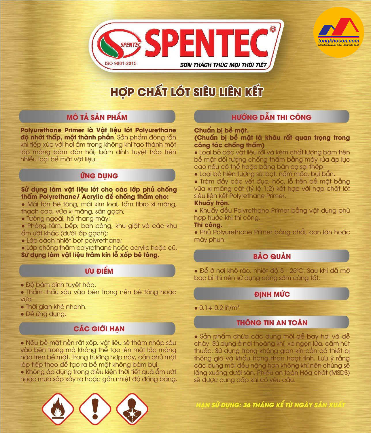 Hợp chất lót siêu liên kết Spentec