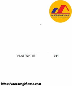 Sơn thơm công nghiệp Toa mã màu Flat White 911 kim loại 2 thành phần dùng cho ô tô