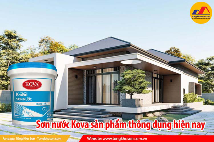 Sơn nước Kova sản phẩm thông dụng hiện nay