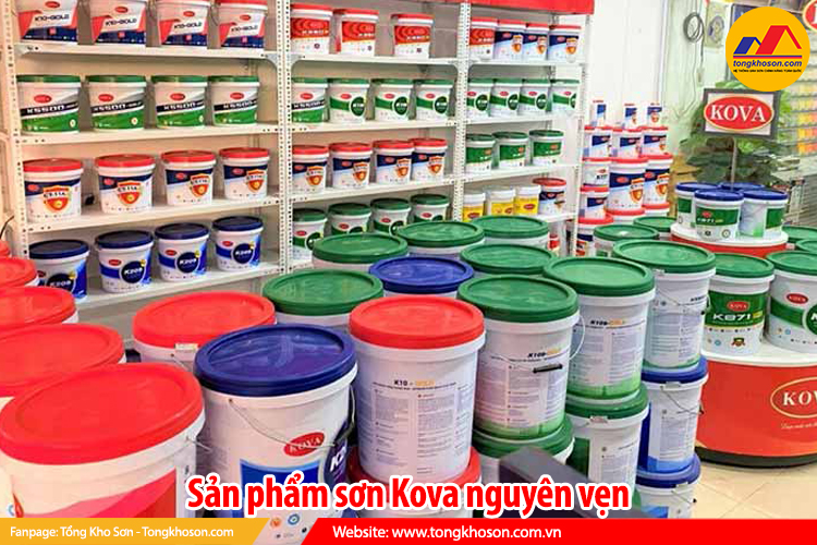 sản phẩm sơn Kova nguyên vẹn