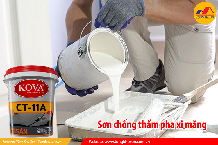 Sơn chống thấm pha xi măng