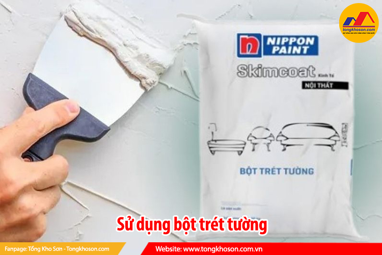 sử dụng bột trét tường