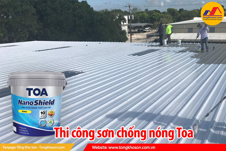 thi công sơn chống nóng toa