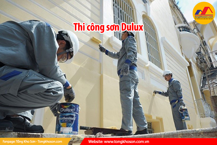 thi công sơn Dulux