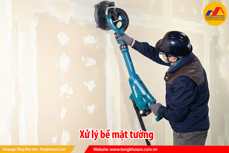 xử lí bề mặt tường