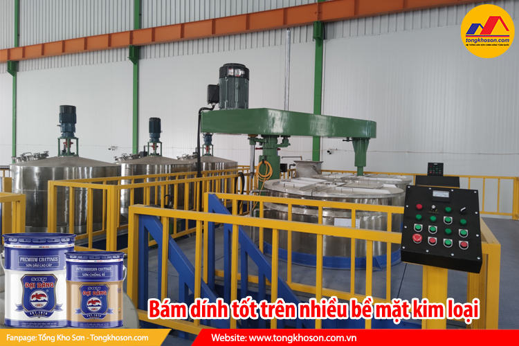 bám dính tốt trên nhiều bề mặt kim loại