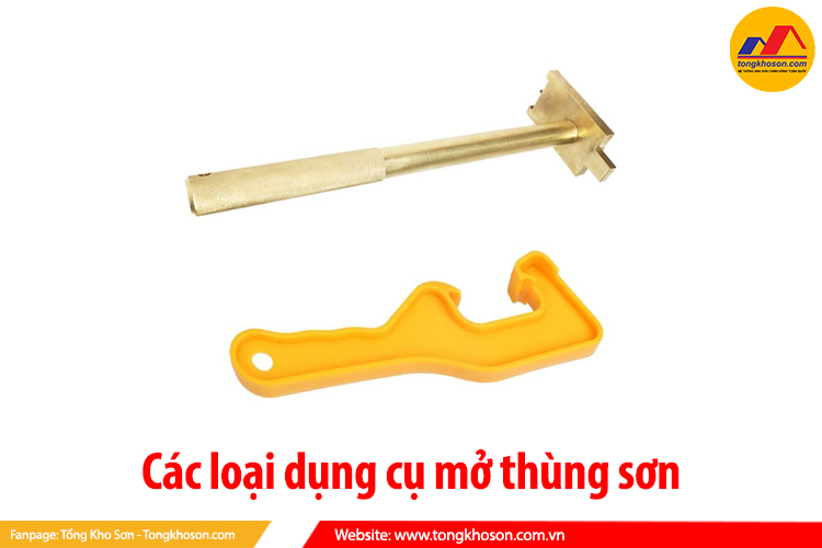 các loại dụng cụ mở thùng sơn