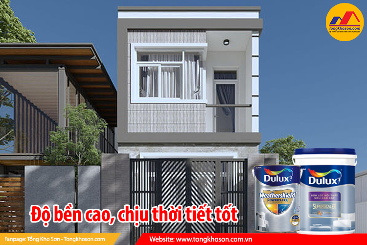 độ bền cao, chịu thời tiết tốt