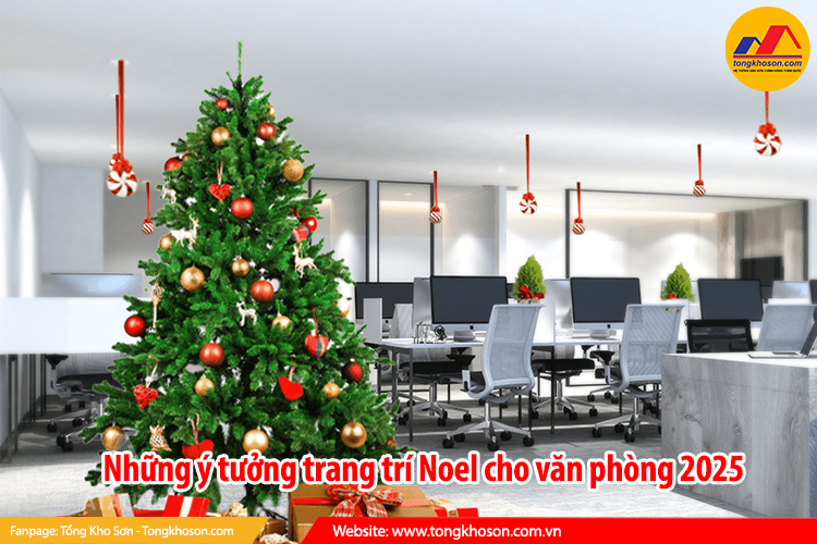 Những ý tưởng trang trí Noel cho văn phòng 2025