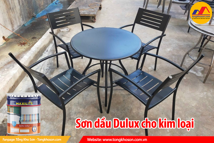sơn dầu dulux sử dụng cho kim loại
