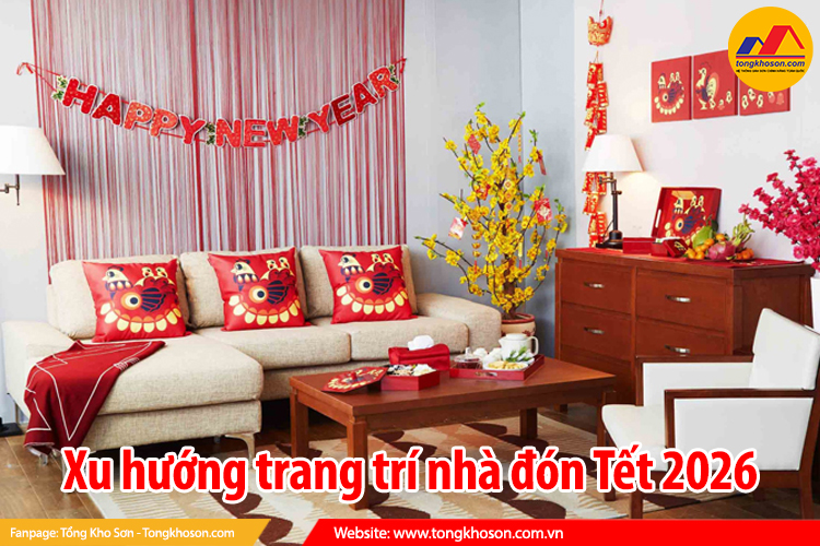 Xu hướng trang trí nhà đón Tết 2026