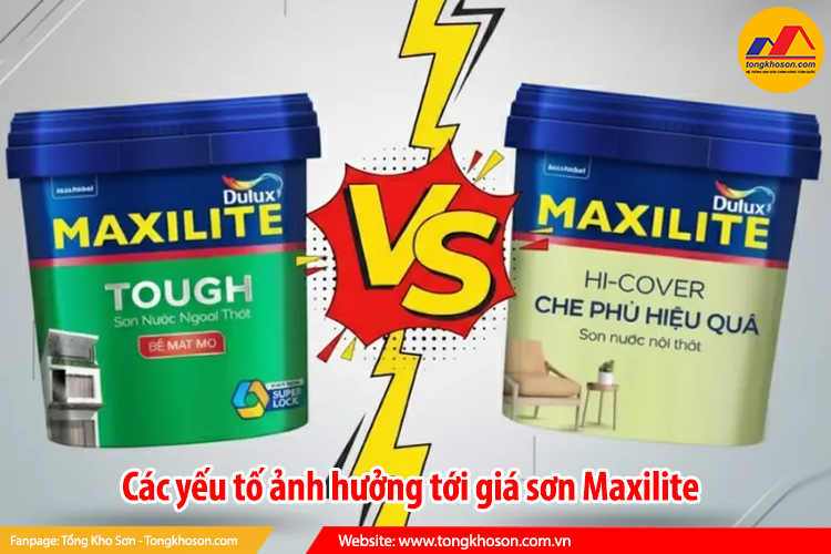 các yếu tố ảnh hưởng tới giá sơn Maxilite