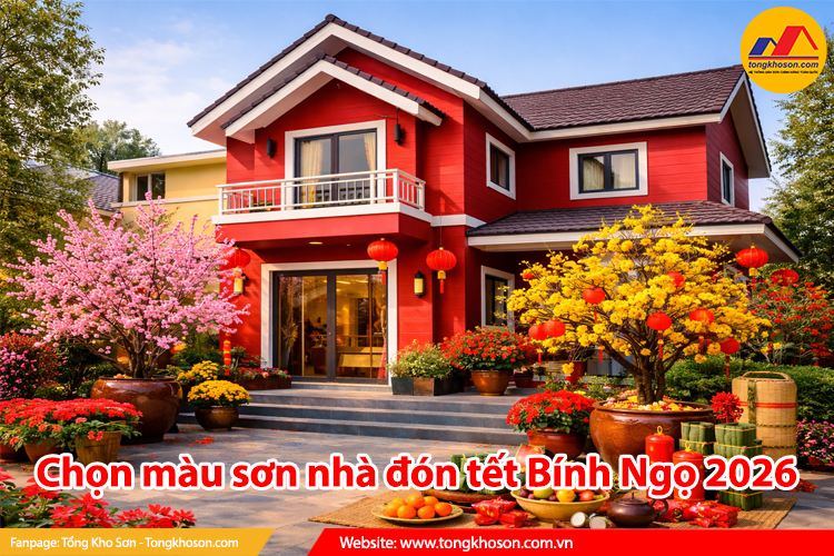 Chọn màu sơn nhà đón tết Bính Ngọ 2026