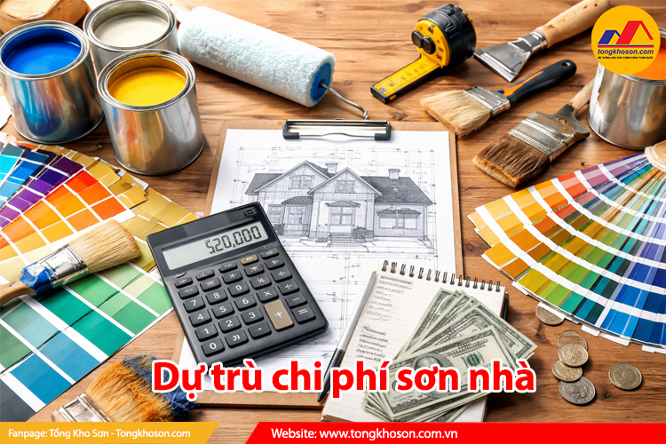 dự trù chi phí sơn nhà