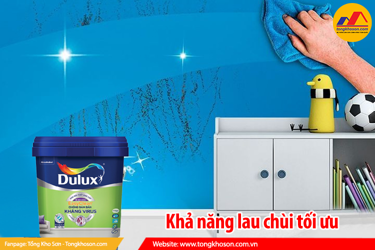 khả năng lau chùi tối ưu