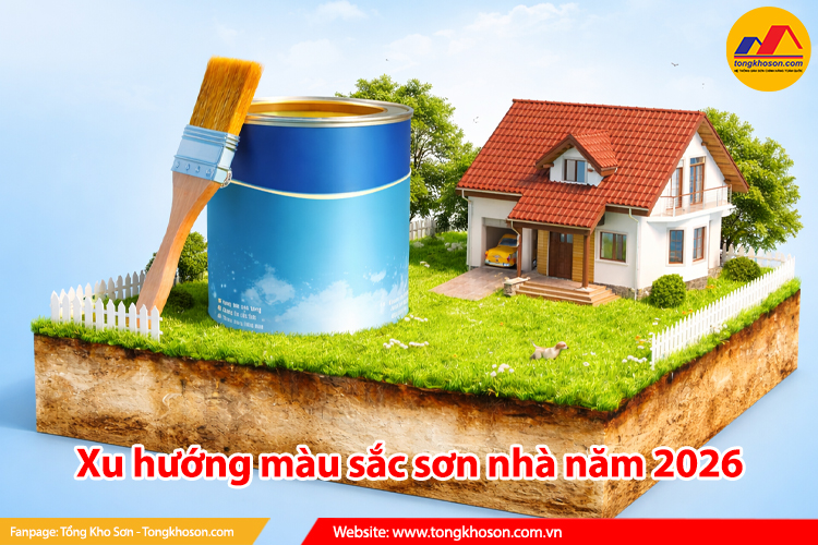 Xu hướng màu sắc sơn nhà năm 2026