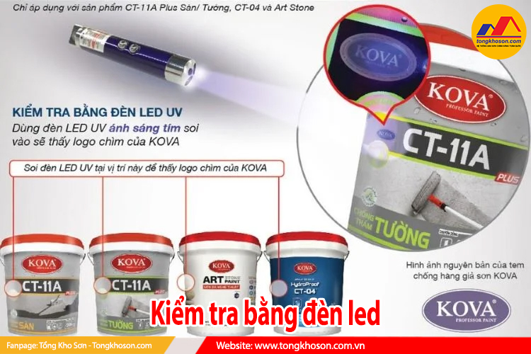 kiểm tra bằng đèn led