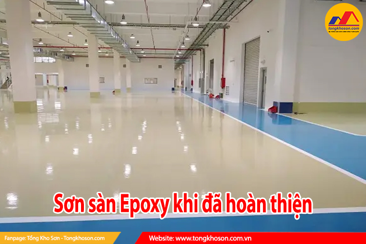 sơn sàn Epoxy khi đã hoàn thiện