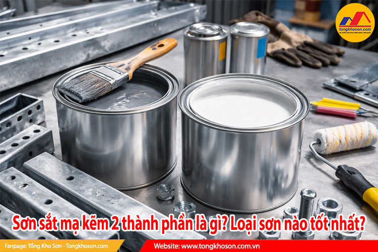 sơn sắt mạ kẽm 2 thành phần