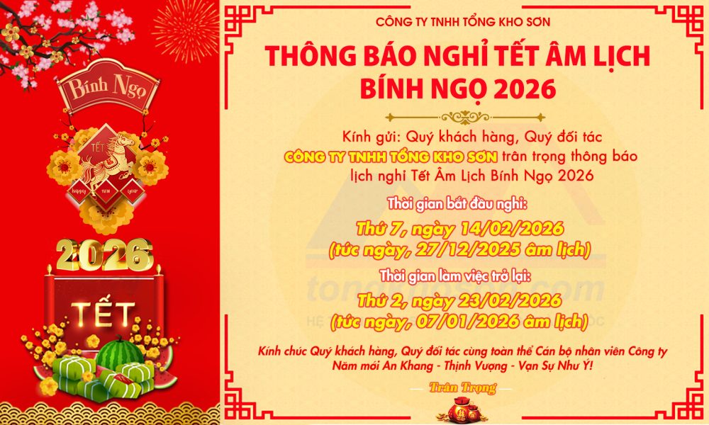 thông báo nghỉ tết nguyên đán 2026