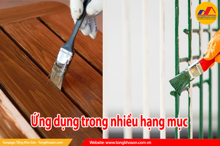 ứng dụng trong nhiều hạng mục