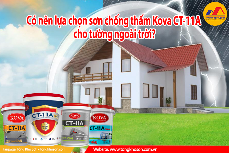 chống thấm kova CT-11A ngoài trời