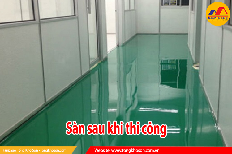 sàn sau khi thi công