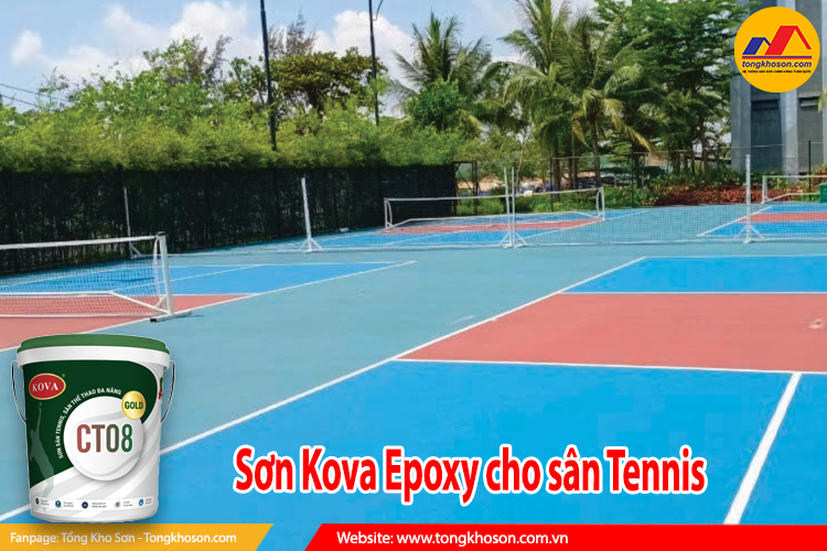 sơn kova epoxy sân tennis