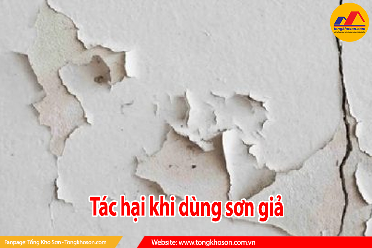 tác hại khi dùng sơn giả