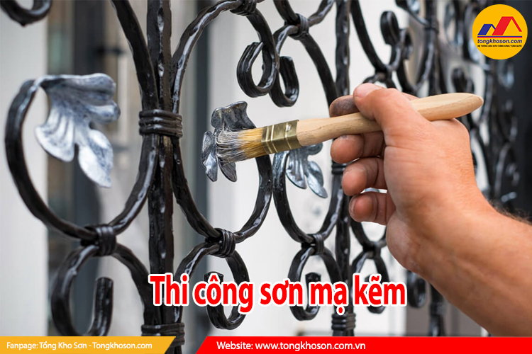 thi công sơn mạ kẽm