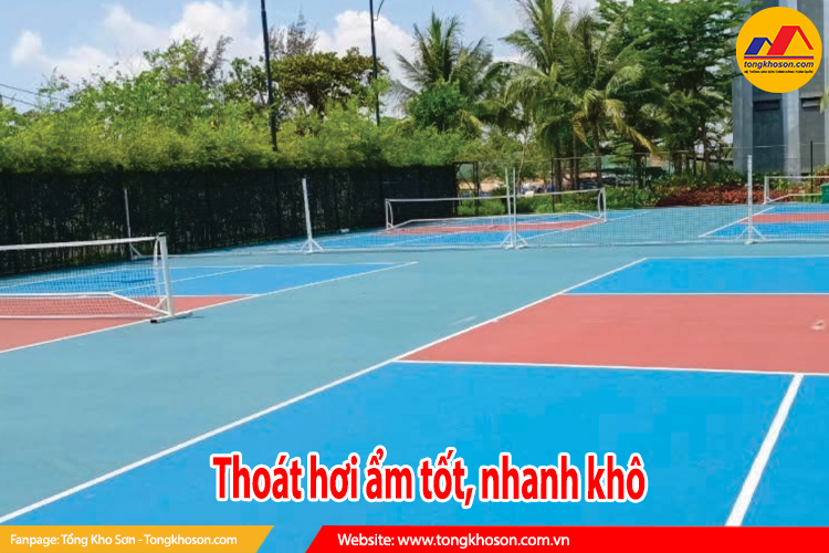 thoát hơi ẩm tốt, nhanh khô