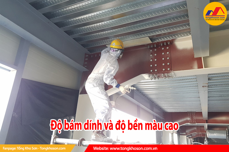 độ bám dính bền màu cao