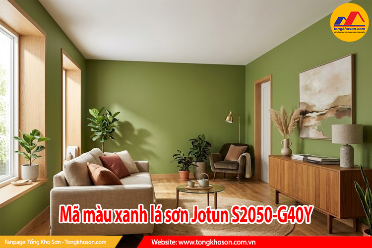 Mã màu xanh lá sơn Jotun S2050-G40Y