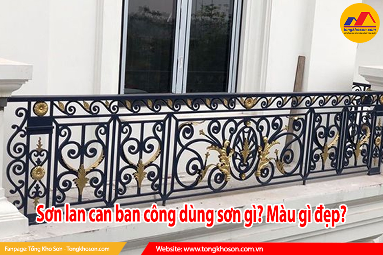 sơn lan can ban công dùng sơn gì