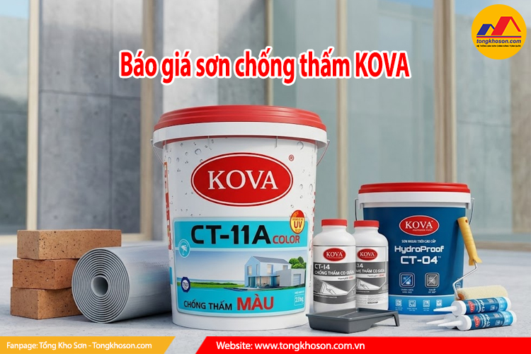 báo giá sơn chống thấm KOVA