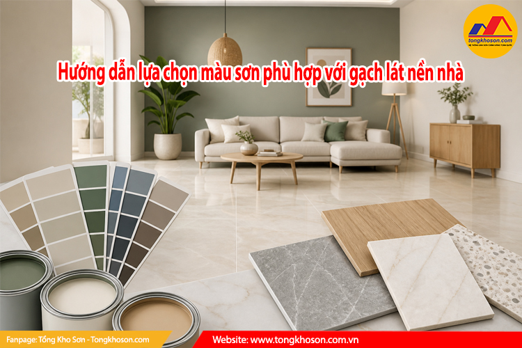 hướng dẫn lựa chọn màu sơn phù hợp với gạch lát nền nhà
